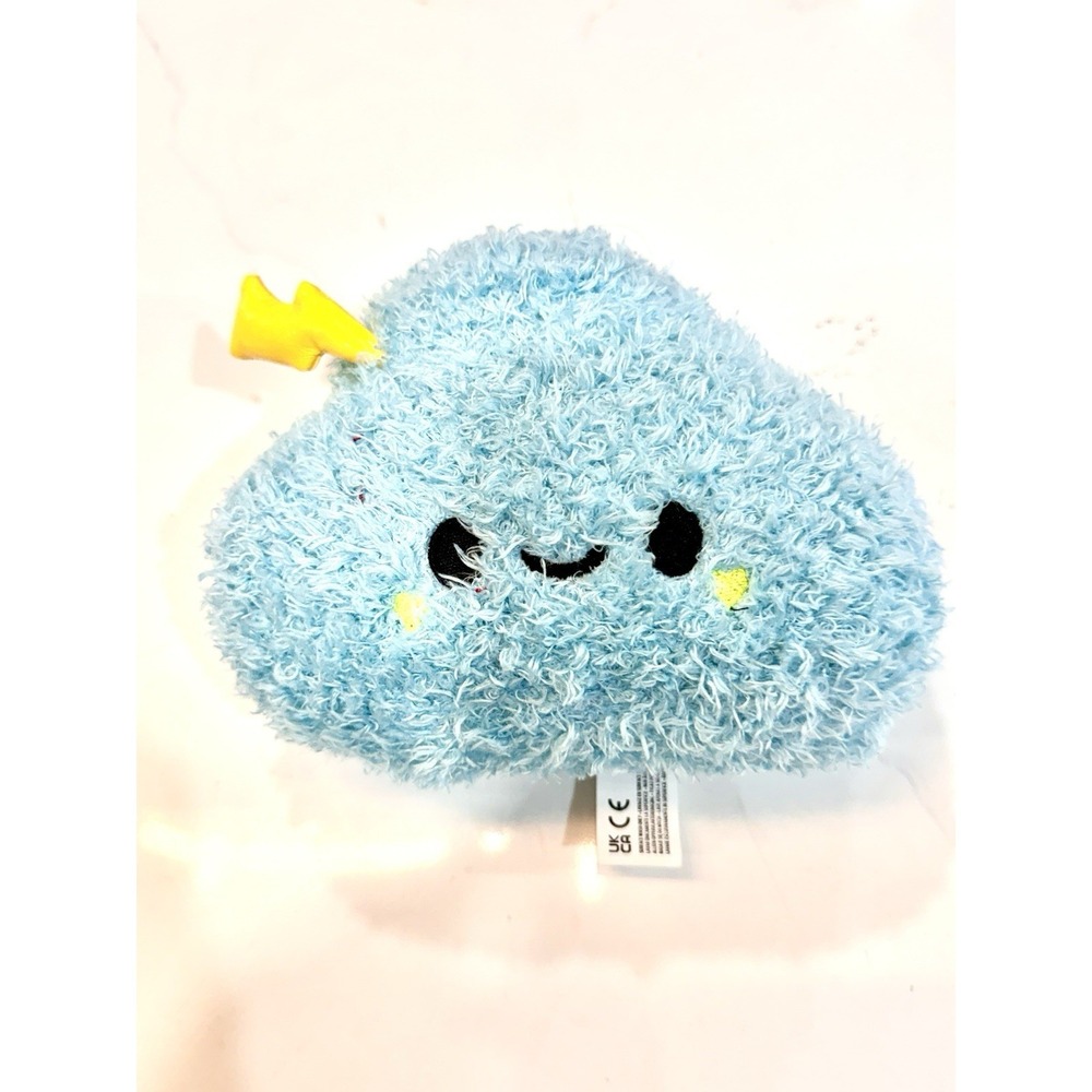 Fluffie Stuffiez Blue Cloud Plush MGA Entertainment Kawaii Smiling Cloud Toy